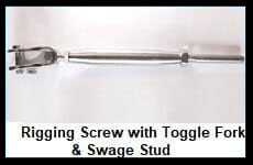 Rigging Screw Toggle + Swage Stud